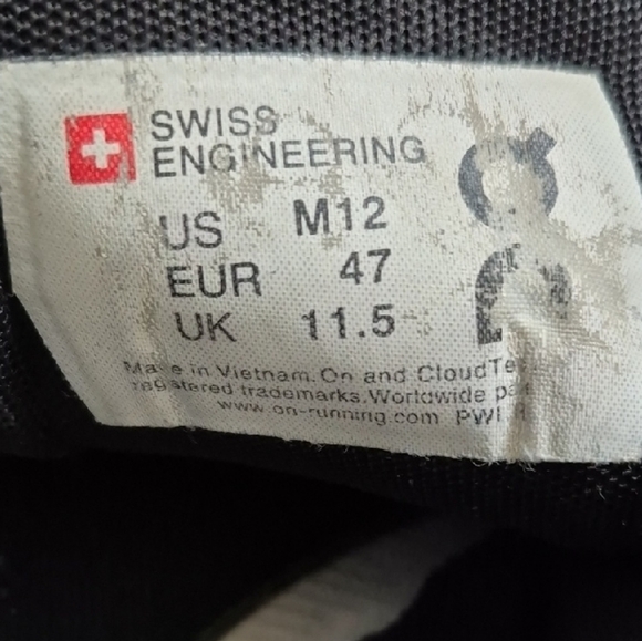 On Running Men's Sneakers Size 12 AS IS - Picture 9 of 9